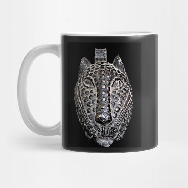 Benin Bronze Leopard Head by photoclique